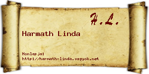 Harmath Linda névjegykártya